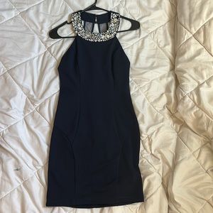Navy Blue Formal Dress